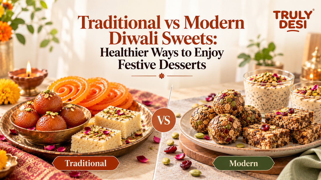 traditiona vs modern diwali sweets