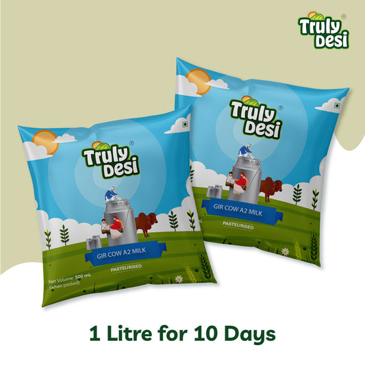 Gir Cow Milk Trial Pack (10 Ltr)