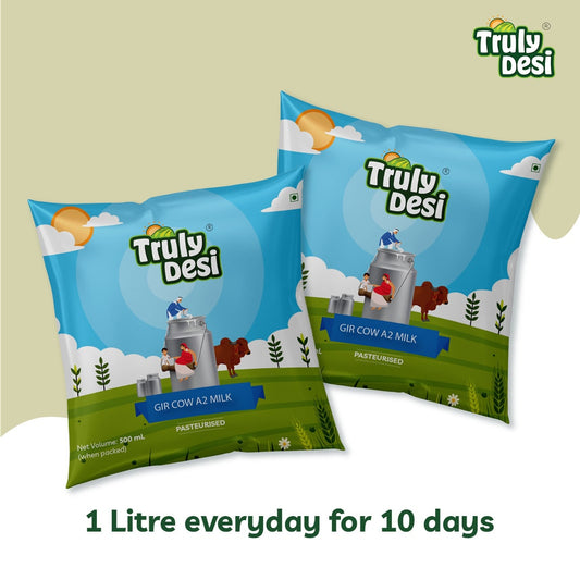 Gir Cow Milk Trial Pack (10 Ltr)