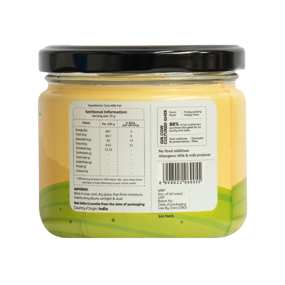 Gir Cow Cultured Ghee