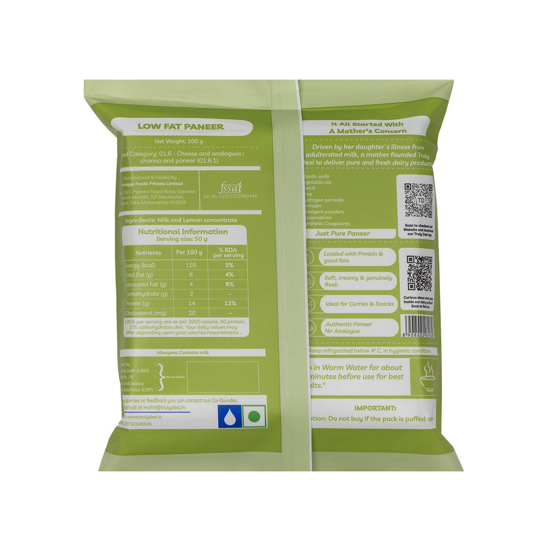 Low Fat Paneer